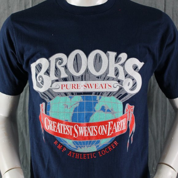 Vintage Graphic T-shirt - Brooks the Greatest Sweats on Earth - Men's Small - Picture 2 of 7